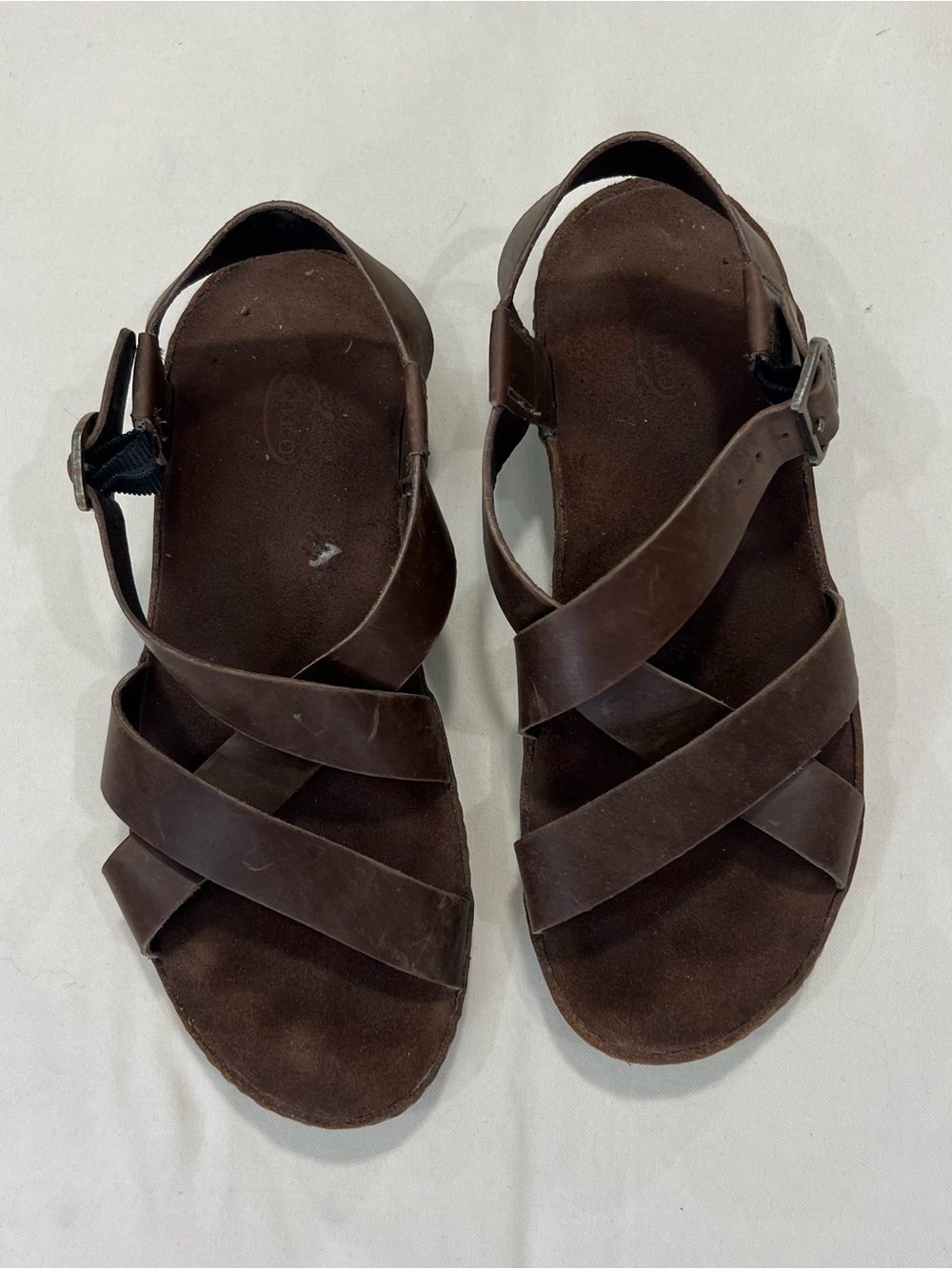 Chaco Wayfarer Brown Leather Strappy Women's Sandals size 7
